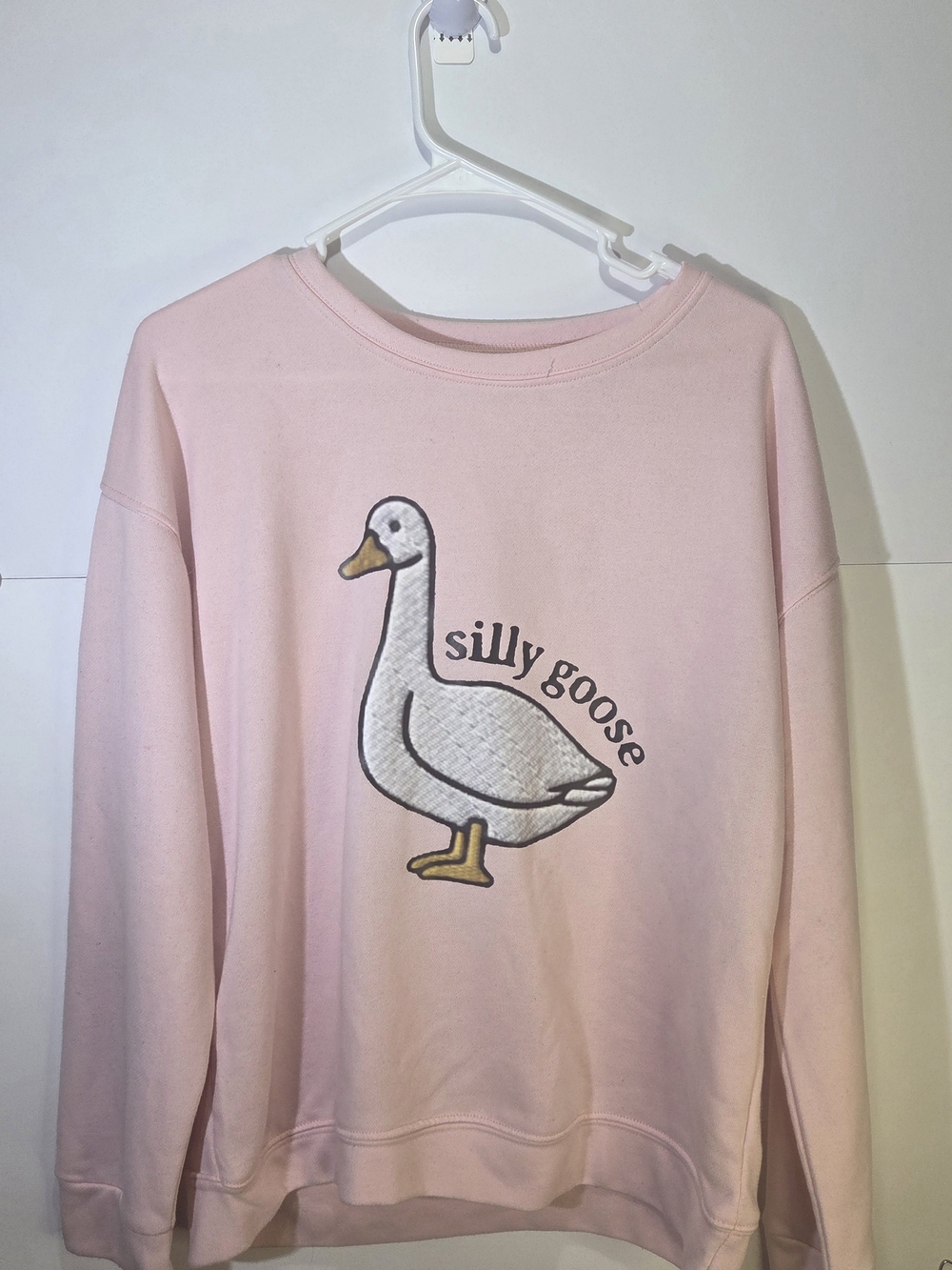 Source Unknown Pink 'Silly Goose' Crewneck Sweatshirt - Picture 2 of 8